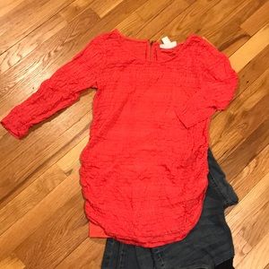 Jessica Simpson Maternity Lace 3/4 Top